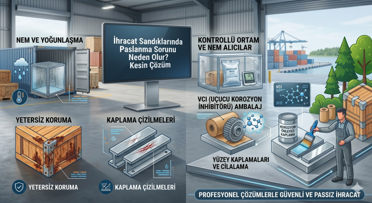 İhracat Sandıklarında Paslanma Sorunu Neden Olur? Kesin Çözüm